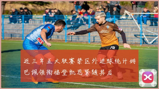 近三年五大联赛禁区外进球统计姆巴佩领衔福登凯恩紧随其后